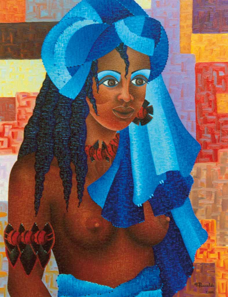  ANNOUSSUYA - huile sur toile 